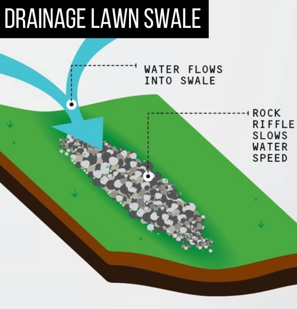 Drainage Lawn Swale
